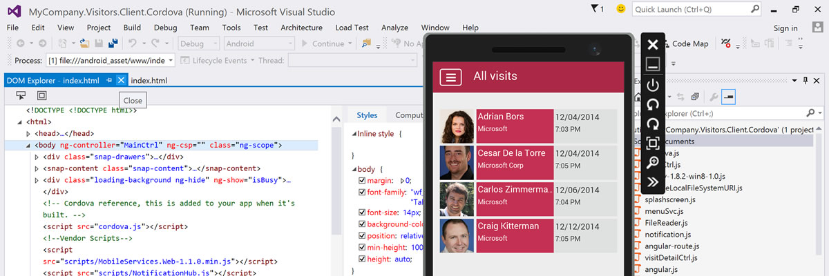 Visual Studio 2015 for Windows 10 applications