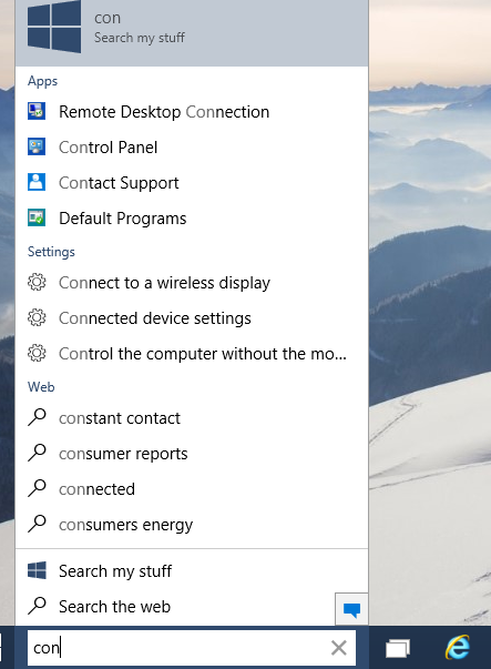 control-panel-cortana - WindowsChimp