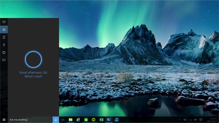Cortana in Windows 10