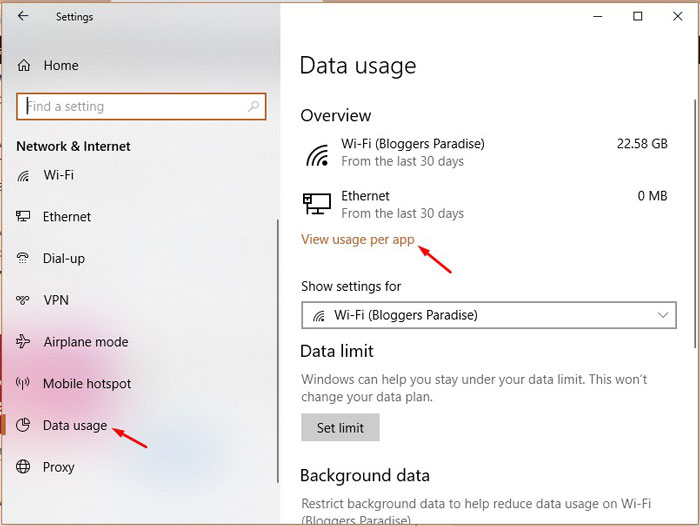 Check Data Usage Method-1-3