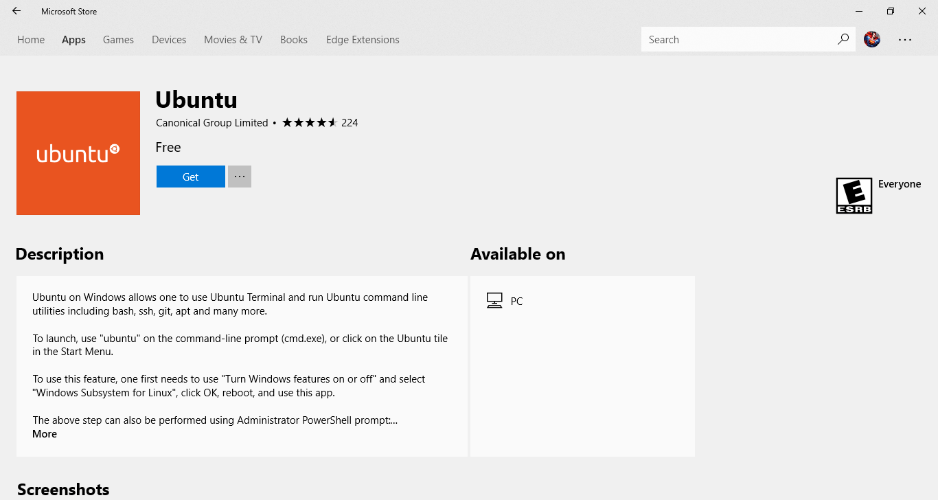 Microsoft Store Ubuntu