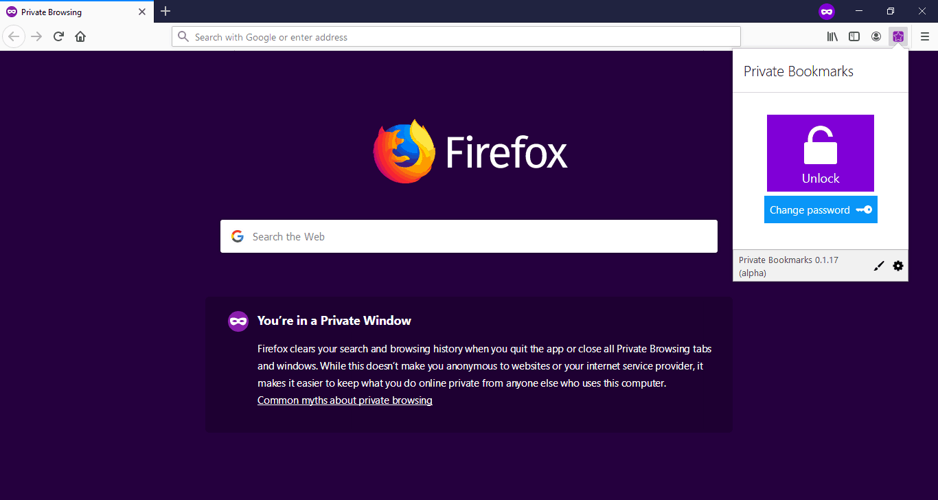 FireFox Private Bookmarks