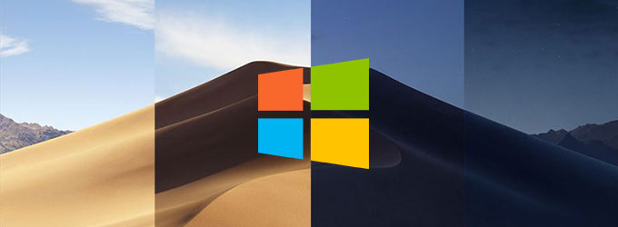 Set Dynamic Desktop Wallpaper on Windows 10 like Mac Mojave