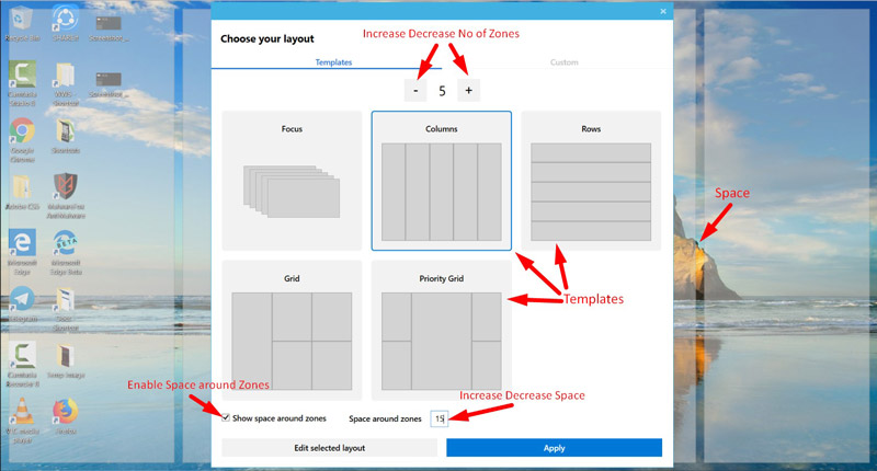 PowerToys for Windows 10 - FancyZone Tile Manager