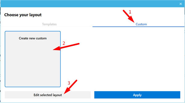 Create Custom Layout