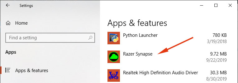Razer-Synapse-selection