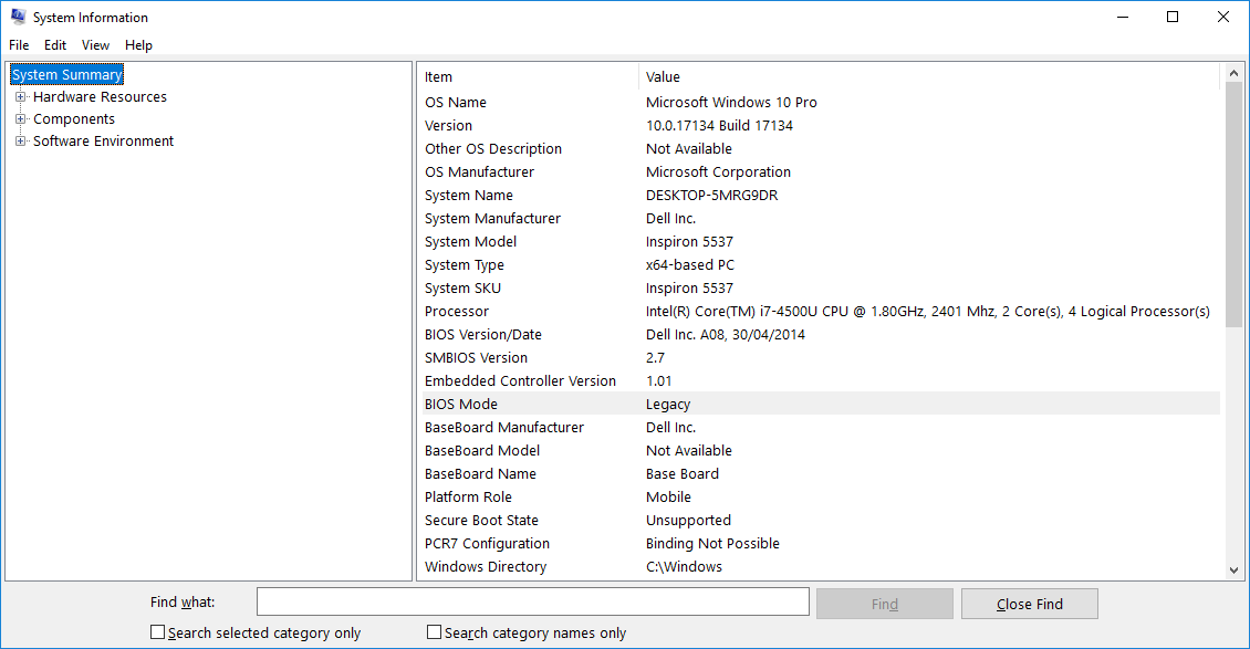 system_information - WindowsChimp