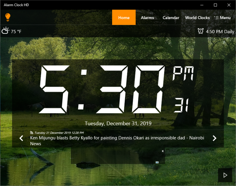 alarm clock app for windows that works offline