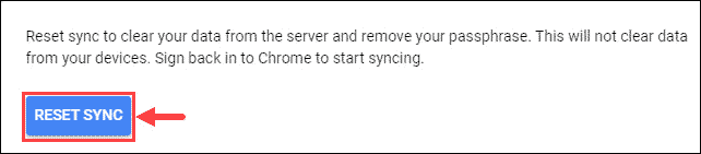 RESET SYNC