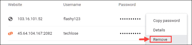 How to Delete all Saved passwords from Google Chrome - WindowsChimp