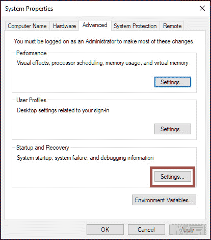 Advanced Settings