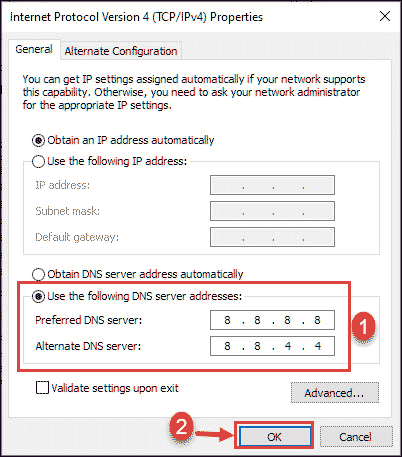 change dns