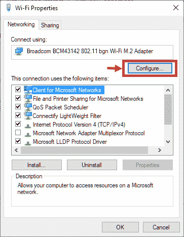 configure wifi settings