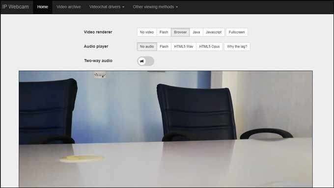 IP webcam rendering started