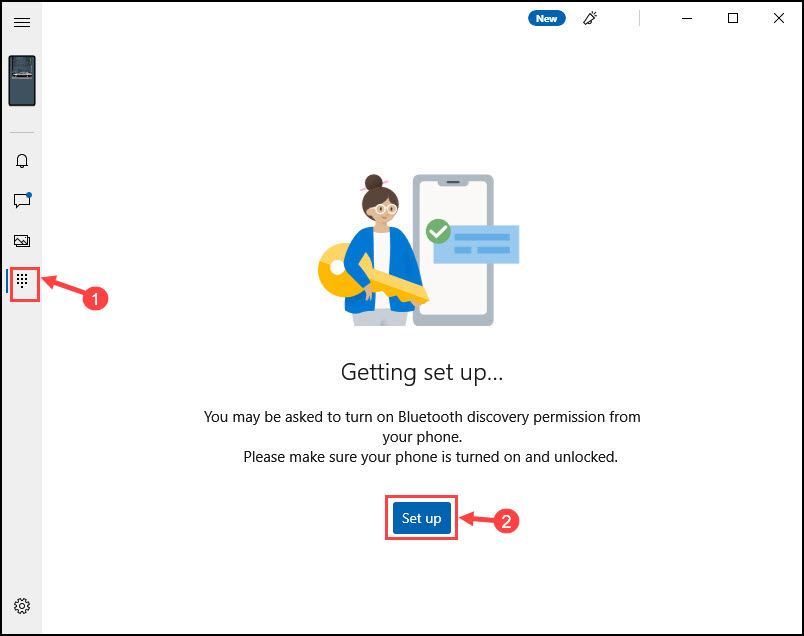 Set up Phone calling from Windows 10
