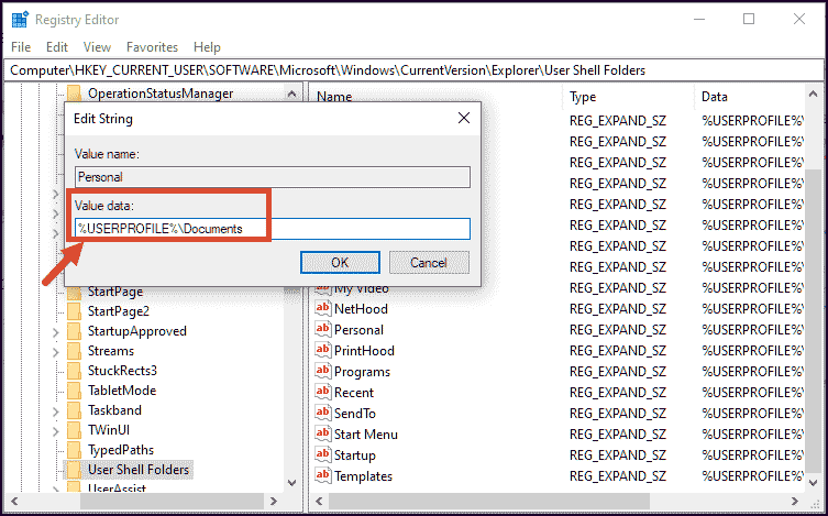 Edit string