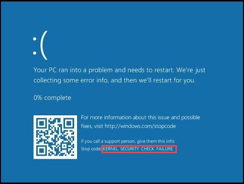 11 Ways to Fix Kernel Security Check Failure BSOD