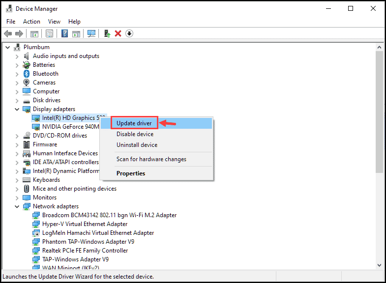update display drivers
