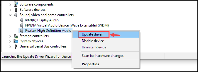 update realtek driver