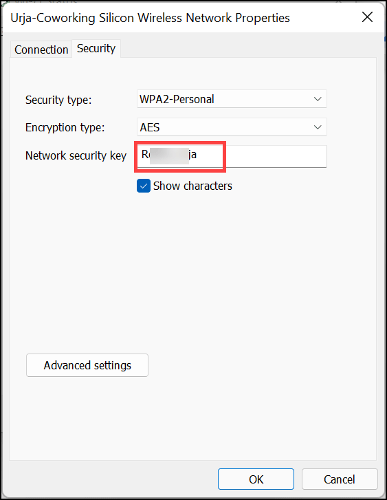 WiFi-network-security-key