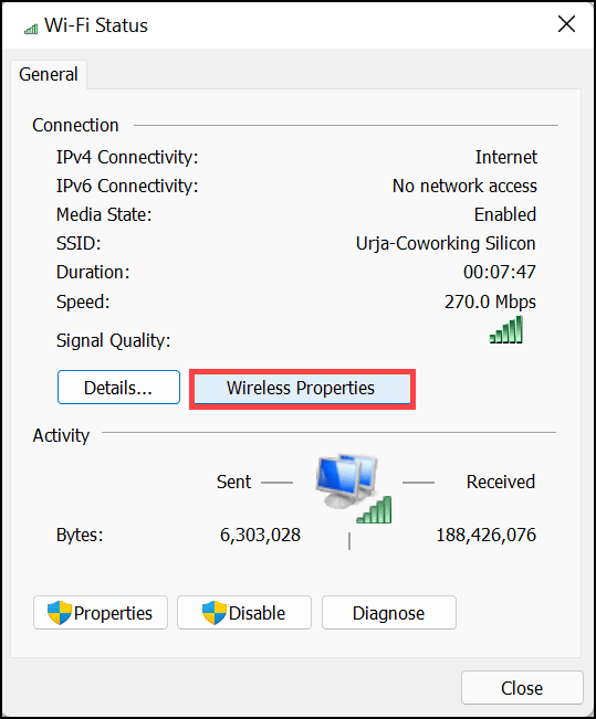 wireless-properties
