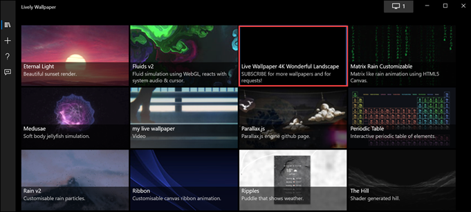 add live wallpapers