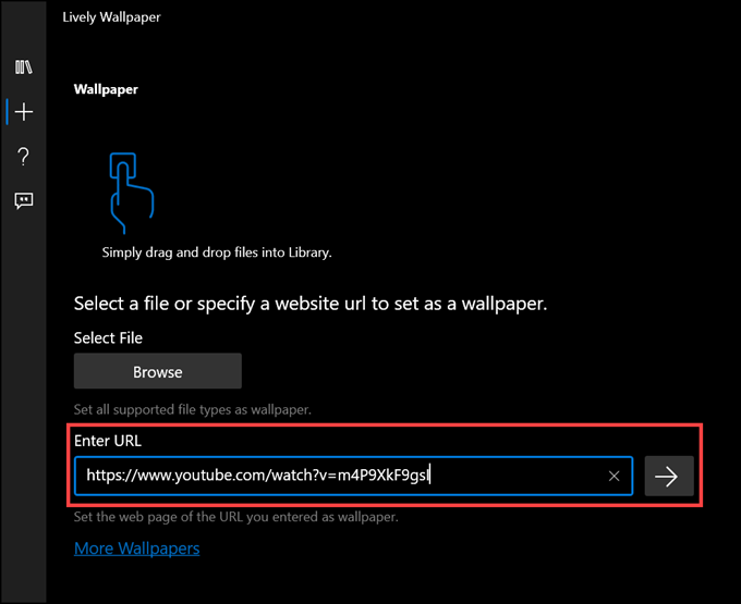 add youtube URL