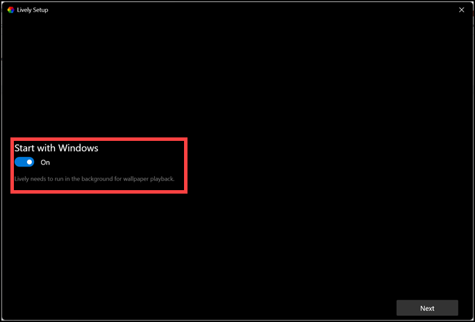 start lively with windows