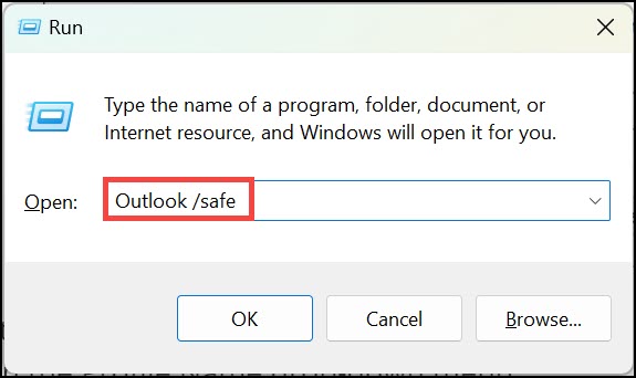 outlook safe mode