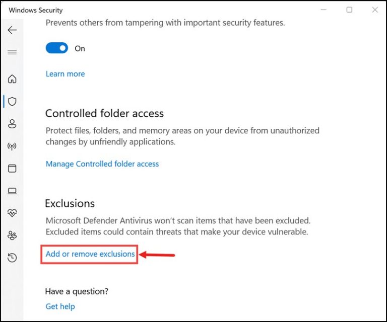 Windows Defender Exclusions Not Working How to Fix? WindowsChimp