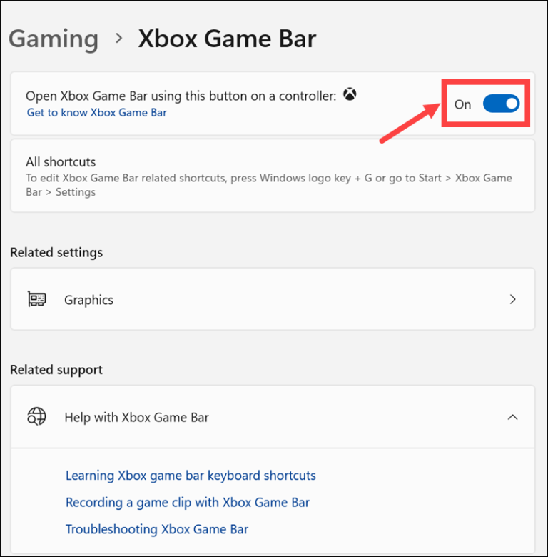 How to Disable Xbox Game Bar in - Turn Off Xbox Game Bar 768x780